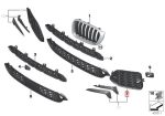 Original BMW F26 X4 M Sport Closed Gril Grill Bemper Depan KIRI - Gambar 5