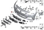 Original BMW F32 F33 F36 M Sport Tow Eye Cover Derek Bemper Depan - Image 5