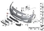 Original BMW F80 M3 F82 F83 M4 Sport Tow Eye Cover Derek Bemper Depan - Image 4