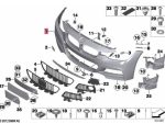 Original BMW F30 M Sport Front Bumper Bemper Depan PDC 51118067941 - Image 6