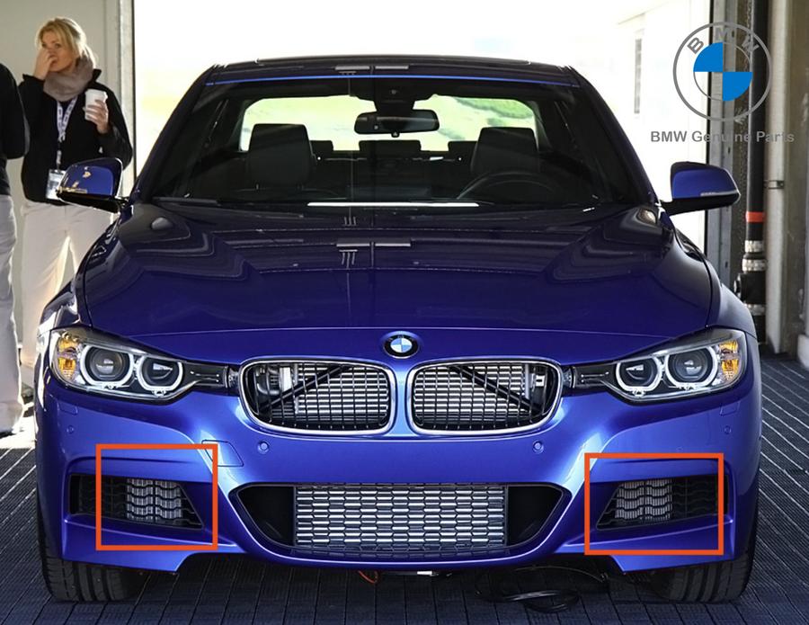 51118068125+51118068126_A BMW F30 M Sport M Race Grill Bemper Fog Light Delete Lampu Kabut SET - Image 1