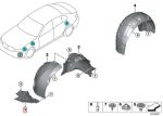Original BMW G20 G21 M Sport Cover Bawah Fender Bemper Depan KIRI - Image 6