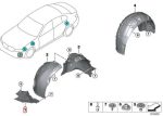 Original BMW G20 G21 M Sport Cover Bawah Fender Bemper Depan KANAN - Image 4