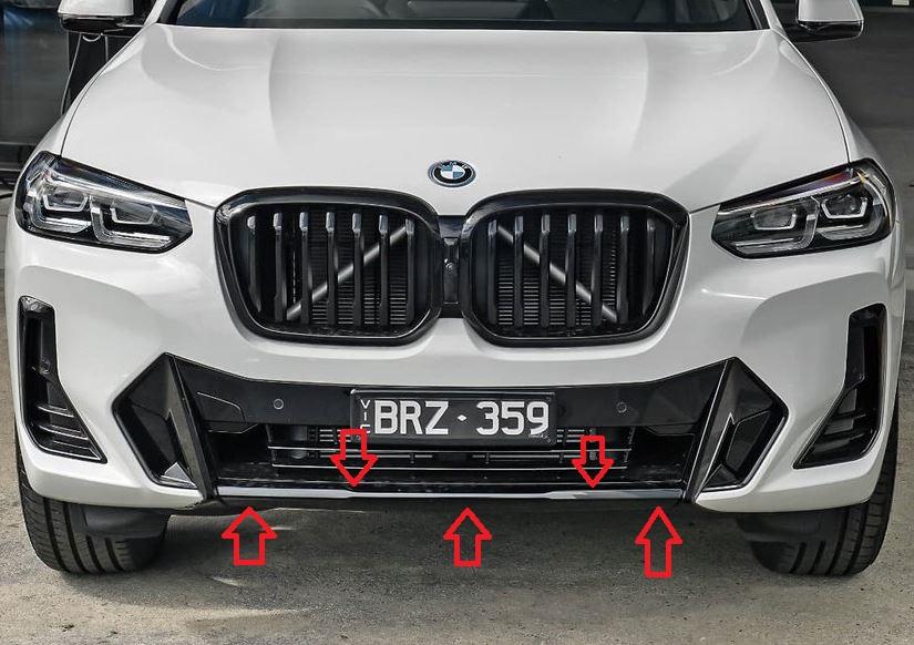 51118081050_A Ori BMW G01 X3 LCI M Sport Trim Finisher Tengah Bawah Bemper Depan - Image 1