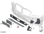 Ori BMW G01 X3 LCI M Sport Trim Finisher Tengah Bawah Bemper Depan - Image 3