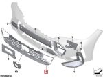 Original BMW G20 G21 LCI Facelift M Sport Gril Air Intake Grill Bemper Depan Tengah 51118085447 - Image 4