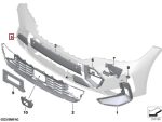 Original BMW G20 G21 LCI Facelift M Sport Towing Eye Cover Mata Derek Bemper Depan KANAN 51118085454 - Image 4