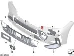Original BMW G20 G21 LCI Facelift M Sport Cover Trim Bingkai Bemper Depan KANAN 51118085458 - Image 5