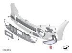 Original BMW G20 LCI M Sport Trim Cover Gloss Black Bemper Depan KIRI - Image 4