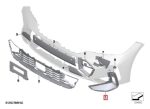 Original BMW G20 LCI M Sport Trim Cover Gloss Black Bemper Depan KANAN - Image 4