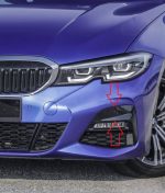 Original BMW G20 M Sport Trim Piano Black PDC Lis Bemper Depan KIRI - Image 4
