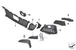 Original BMW G20 M Sport Trim Piano Black PDC Lis Bemper Depan KANAN - Image 4