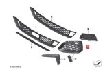 BMW G30 LCI 520i M Sport Black Gloss Gril Grill Bemper Depan KANAN - Image 4