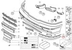 Original BMW E39 Trim Lis Moulding Bemper Shadowline Depan KIRI - Image 4