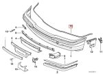 Original BMW E38 Gasket Seal Karet Atas Bemper Depan 51118164813