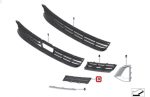 BMW G30 LCI 530i Opulence Lis Gril Trim Finisher Bemper Depan KIRI - Image 3
