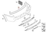 Original BMW E83 X3 Loading Sill Cover Bagasi for M Bodykit Bumper - Image 4