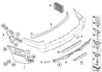 Original BMW E83 X3 Tow Hitch Cover Tutup Tow Bar Bemper Belakang - Image 5