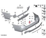 Original BMW G30 LCI M Sport Facelift Bemper Belakang Polos