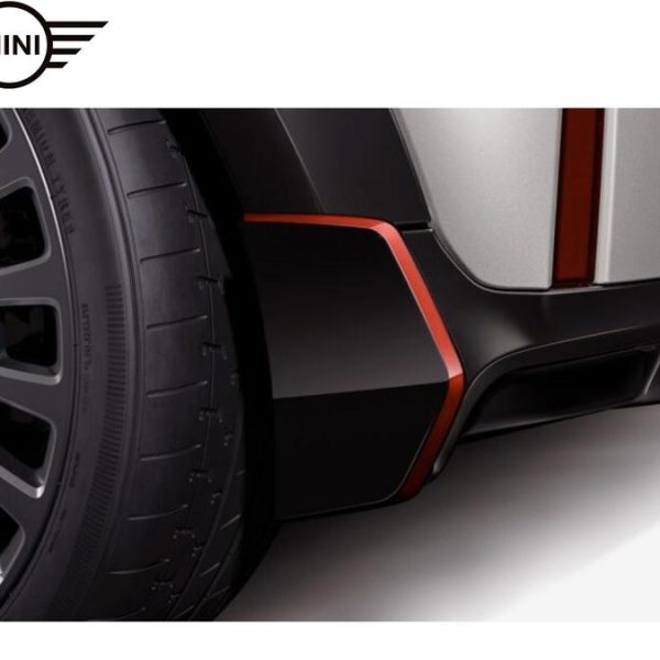 Original MINI Cooper F66 JCW Rear Winglet Gloss Black Spoiler Sayap Samping Bemper Belakang SET