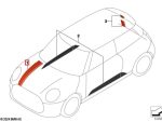Original MINI Cooper F66 JCW Rear Winglet Gloss Black Spoiler Sayap Samping Bemper Belakang SET - Image 3