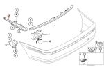 Original BMW E46 Bracket Mounting Bemper Belakang KIRI 51127030613 - Image 4