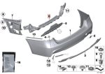 Original BMW F30 M Sport Guide Bracket Bemper Belakang 51127256922 - Image 6