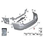 BMW F30 320i 328i Luxury Chrome Trim Belakang Bemper Non Facelift - Image 4
