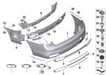 Original BMW G11 G12 Chrome Exhaust Tip Ujung Knalpot KANAN - Image 3