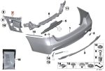 Original BMW F30 M Sport Guide Bracket Bemper Belakang KIRI - Image 5