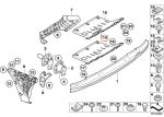 BMW E60 E61 M5 M Rear Diffuser Cover Tengah Bawah Belakang 51127896847 - Image 5