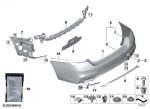 Original BMW F80 M3 F82 F83 M4 Air Intake Gril Bemper Belakang KANAN - Image 5
