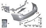 Original BMW F80 M3 F82 F83 M4 Tow Cover Tutup Derek Bemper Belakang - Image 4