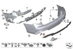 BMW G20 M Sport Rear Bumper Insert Gril Cover Bemper Belakang KANAN - Image 4