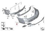 BMW G11 G12 M Sport LCI Chrome Moulding Trim Lis Bemper Belakang KIRI - Gambar 5