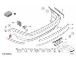 Original BMW E46 Lis Plastik Trim Moulding Bemper Belakang KIRI - Image 3