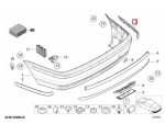 Original BMW E46 Lis Plastik Trim Moulding Bemper Belakang KANAN - Image 5
