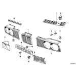 Original BMW E30 Gril Cover Lampu Depan KIRI 51131945883 - Image 5