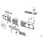 Original BMW E30 Gril Cover Lampu Depan KANAN 51131945884 - Image 5