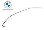 BMW E36 Coupe Moulding Trim Lis Keliling Body Pintu Kaca Samping KANAN
