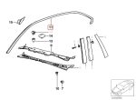 BMW E36 Coupe Moulding Trim Lis Keliling Body Pintu Kaca Samping KANAN - Gambar 5
