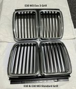 Original BMW E30 M3 EVO Kidney Gril Chrome Tengah Depan 51132233001 - Image 6