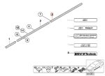 Original BMW E36 M Tech Lis Trim Moulding Body Pintu Belakang KIRI - Image 5
