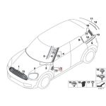 Original MINI F60 Countryman JCW John Cooper Works Union Jacks Side Scuttle Cover - Gambar 4