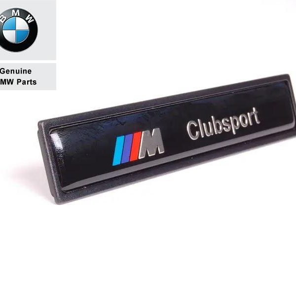 Original BMW E36 M Clubsport Logo Lis Emblem Badge Pintu Depan