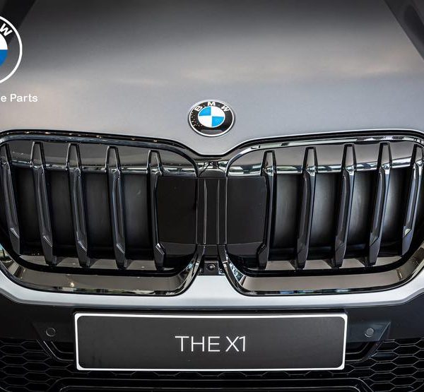 Original BMW U11 X1 Kidney Grill Gloss Black Gril Hitam Shadow Line