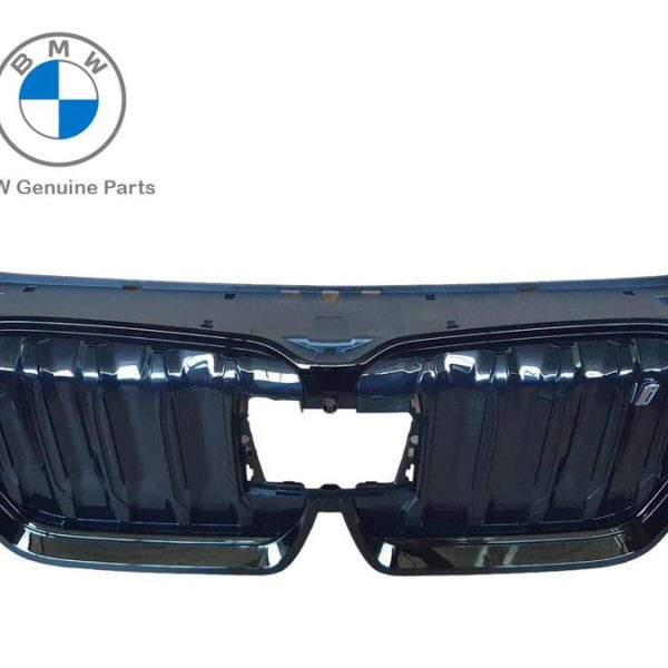 Original BMW U11 iX1 BEV EV Kidney Grill Gloss Black Gril Hitam Shadow Line