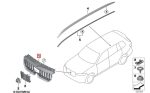 Original BMW U11 iX1 BEV EV Kidney Grill Gloss Black Gril Hitam Shadow Line - Image 7