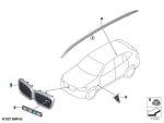 Original BMW G01 X3 LCI M Chrome Kidney Grill Gril Bar Hitam M40i - Image 6