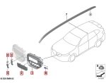 Original BMW G45 X3 M50 M Sport Kidney Grille Grill Shadowline Gloss Black - Image 5